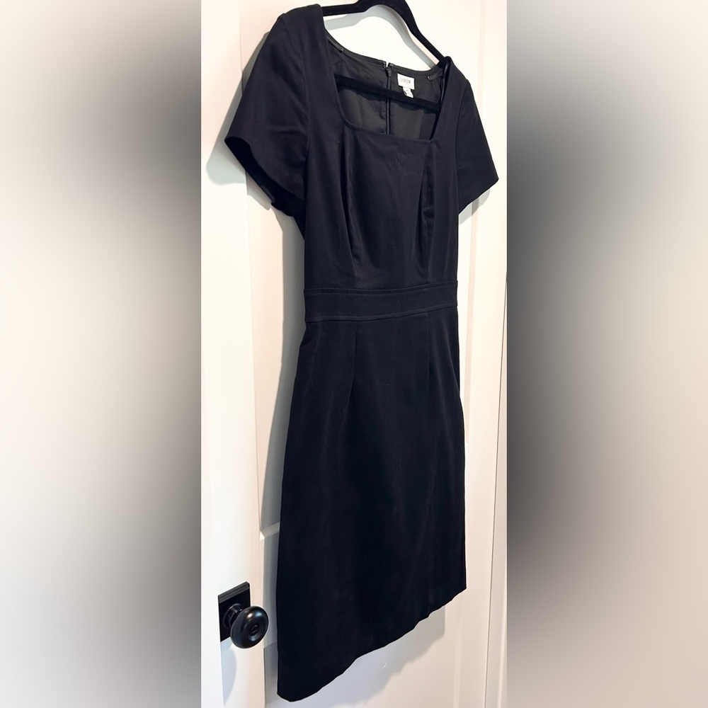 J.Crew Black Sheath Dress Size 6 Classic Little Black Dress Career Office Work - Picture 3 of 5